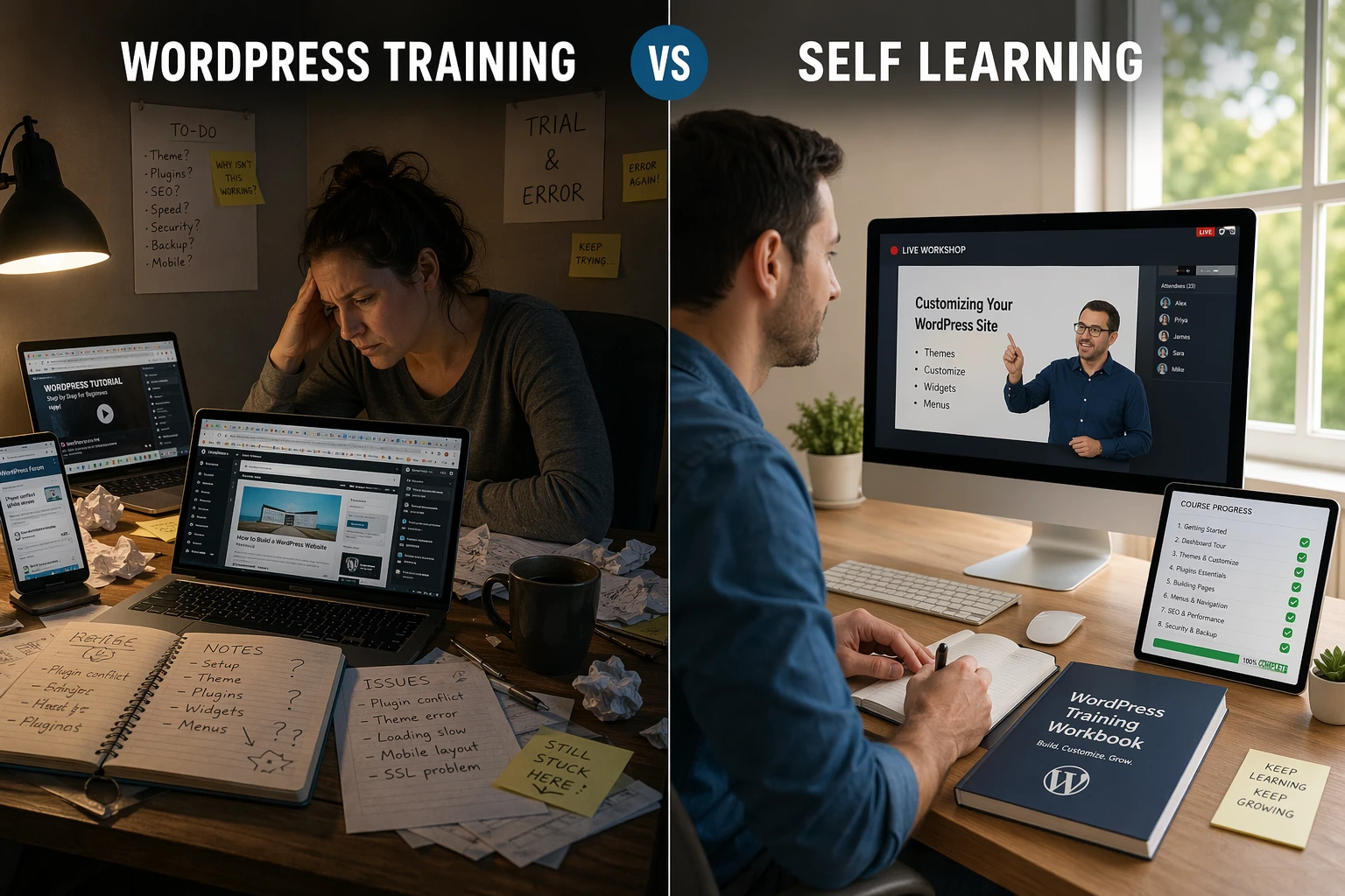 wordpress training vs self learning
